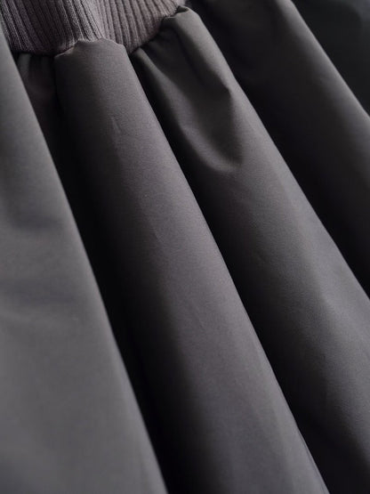 Long Sleeve Flare Mini Dress